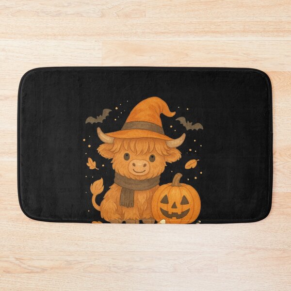 Item preview, Cute Baby Highland Cow Witch Hat Halloween Pumpkin designed and sold by New Art.
