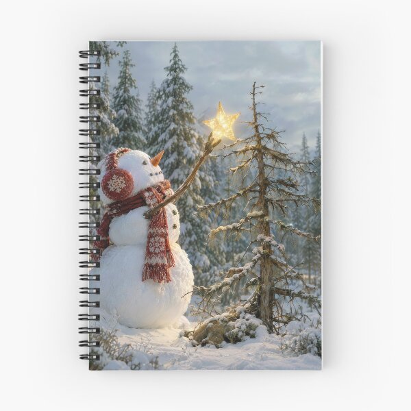 Item preview, Snowman with a Glowing Gold Star designed and sold by Maria Dryfhout.