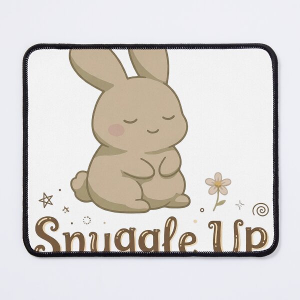 Item preview, Snuggle Up Cute Bunny with Daisy Hand Lettered Cozy Sticker designed and sold by FreshmanJ.
