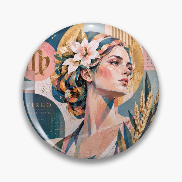 Item preview, Virgo Zodiac Painting – Celestial Maiden Astrology Art designed and sold by GalleryKauffeld.