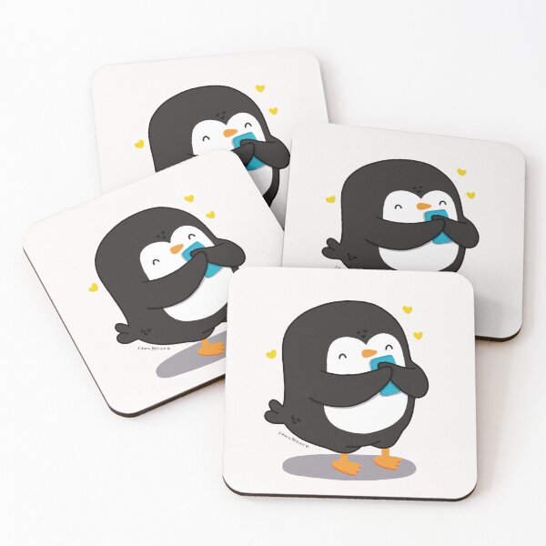 Item preview, Penguin receiving an unexpected sweet message designed and sold by julianamotzko.