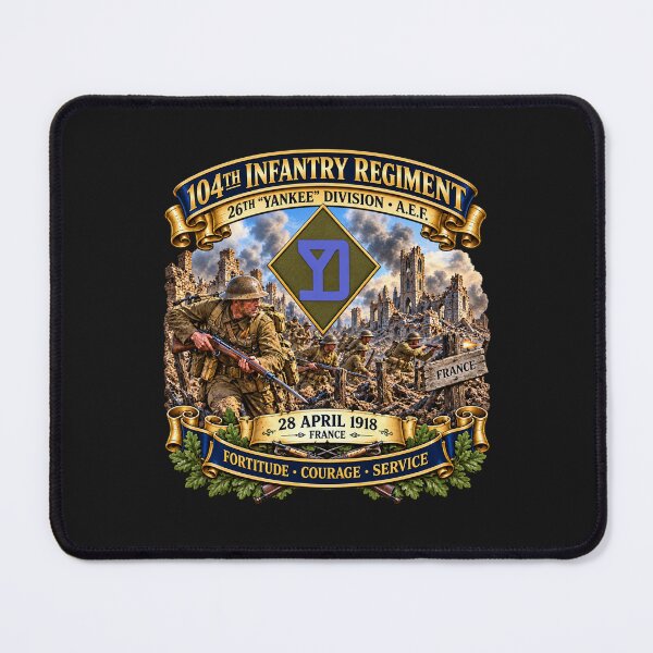 Item preview, Army - 104th Infantry Regiment - 26th Yankee Division - WWI - 28 April 1918, France - 3D - Enhanced designed and sold by Military Insignia Products.