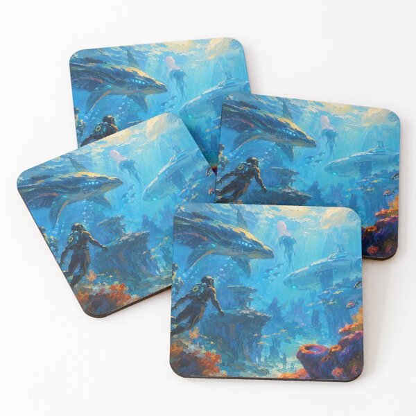 Item preview, Subnautica Inspired Oil Paint designed and sold by FeelTheDrawing.