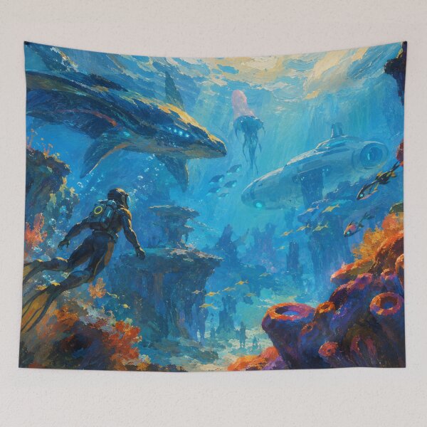 Item preview, Subnautica Inspired Oil Paint designed and sold by FeelTheDrawing.
