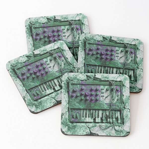 Item preview, Toxic Jade Analog Synth - Amethyst Stone Relic designed and sold by codex antique.