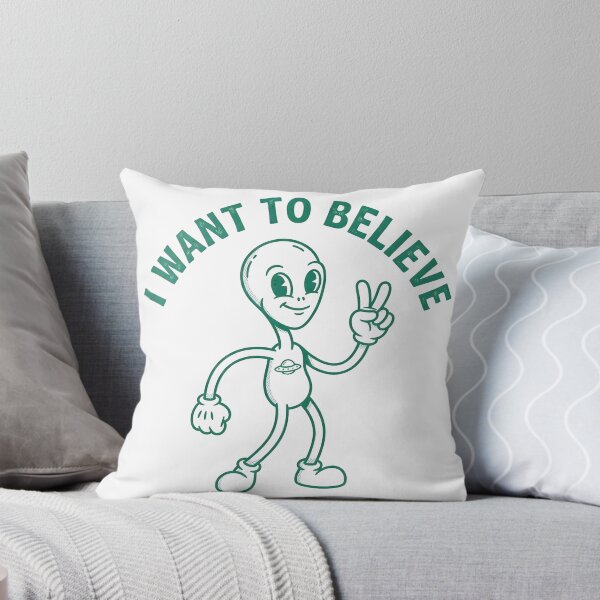 Item preview, Vintage 1930s Rubber Hose Alien I Want To Believe Art designed and sold by BobaBunny76.
