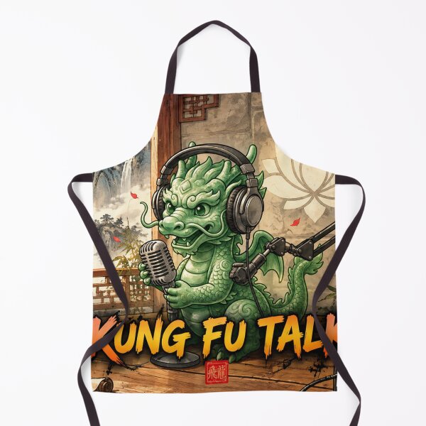 Item preview, Kung Fu Talk Chinese Dragon Podcast Martial Arts Art designed and sold by Fei Long Design Hub.