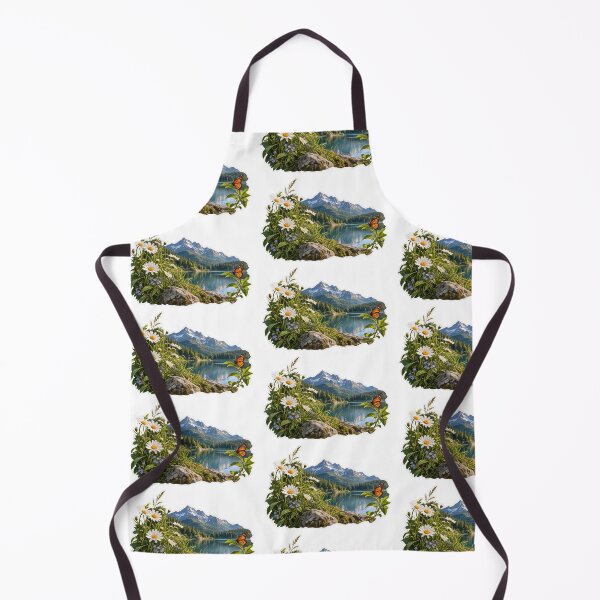 Item preview, Realistic Mountain Lake Wildflower Butterfly Sticker designed and sold by Ishratparween11.