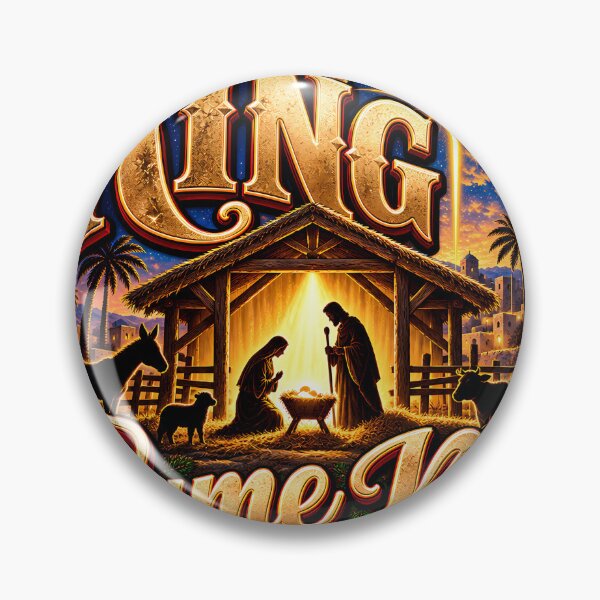 Item preview, The King Came Near Nativity Crown Christian Christmas designed and sold by 198tees.