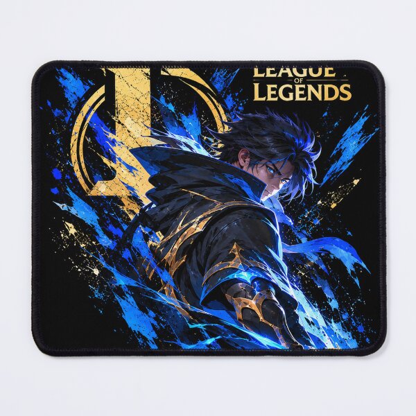 Item preview, League of Legends — Blue & Gold Warrior Gaming Art designed and sold by NBT-NOVA.