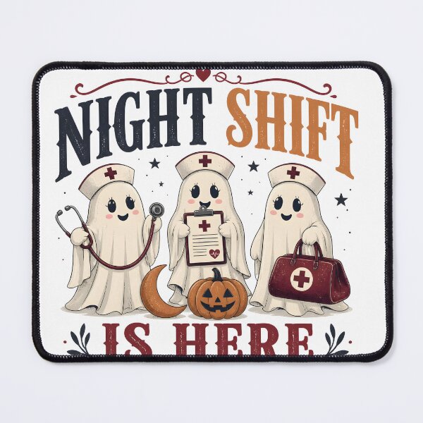 Item preview, Night Shift Is Here Spooky Hospital Nurse designed and sold by LiviuGligoros.