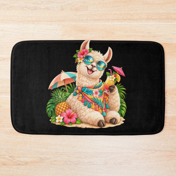 Item preview, Cute Summer Llama Beach Vacation – Funny Tropical Llama designed and sold by Haji  Kamora.