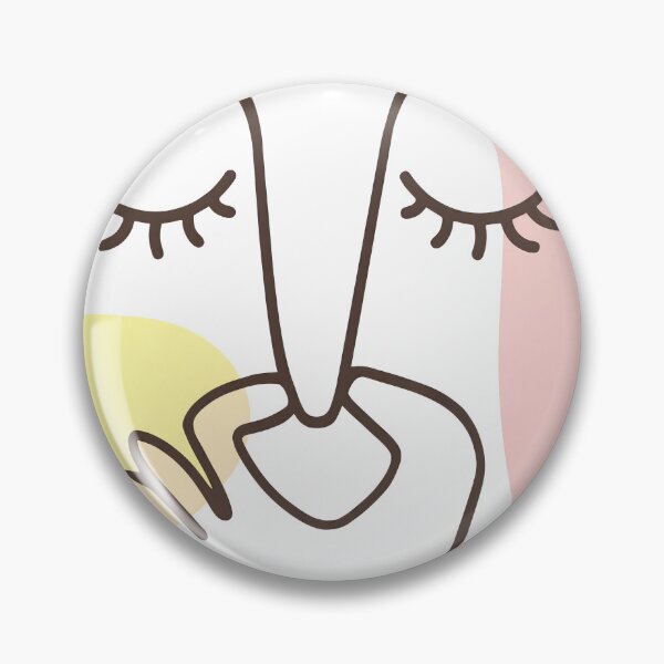 Item preview, Funny Abstract Bathroom Minimalist Line Art Face Pinching Nose Poster designed and sold by FaizArtShop.