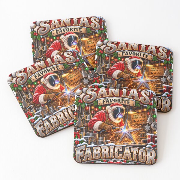 Item preview, Santas Favorite Fabricator Welder Metal Barn Star Christmas designed and sold by 198tees.