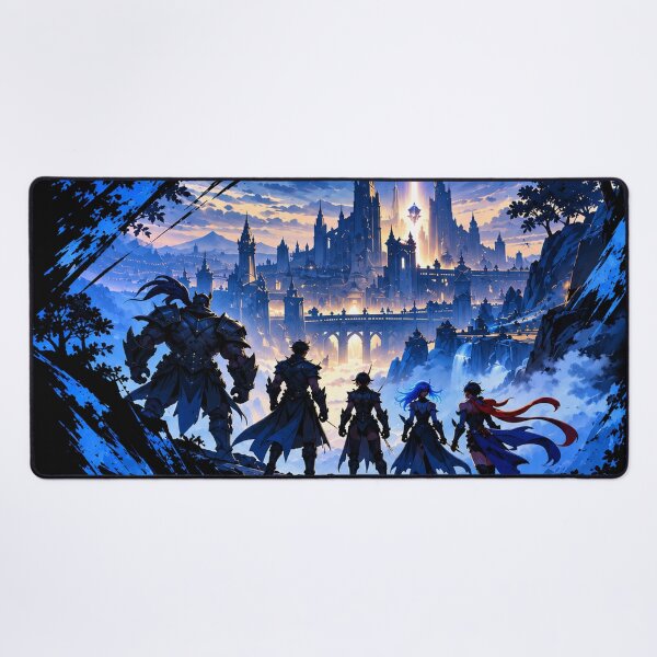 Item preview, League of Legends — Blue & Gold Warrior Gaming Art designed and sold by NBT-NOVA.