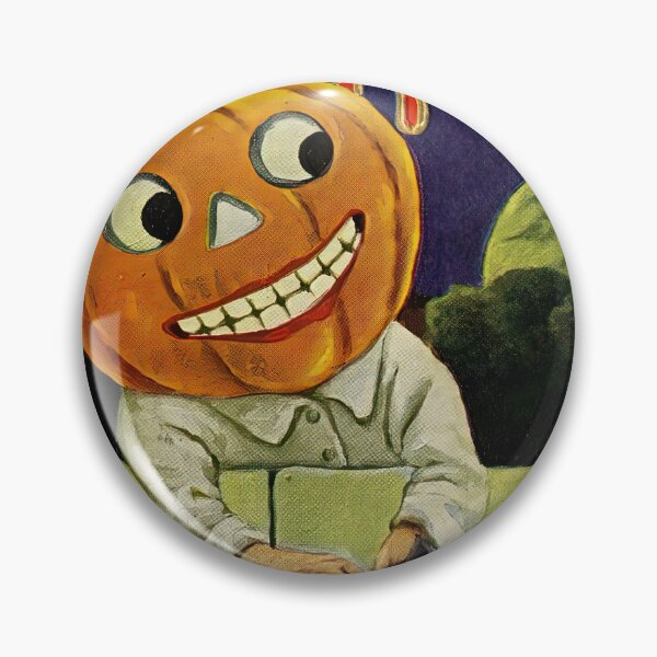 Item preview, Happy Hallowe'en, Pumpkinhead with Black Cat Postcard, 1909 designed and sold by Exhumed Archives.