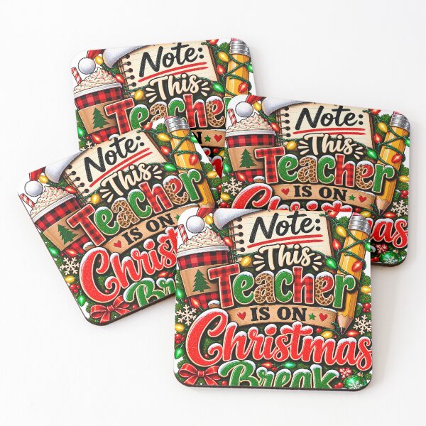 Item preview, Note This Teacher Is On Christmas Break Funny Teacher designed and sold by 198tees.
