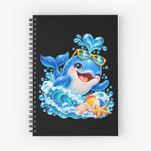 Item preview, Cute Baby Whale Summer Ocean – Funny Dolphin-Like Sea Animal Beach designed and sold by Haji  Kamora.