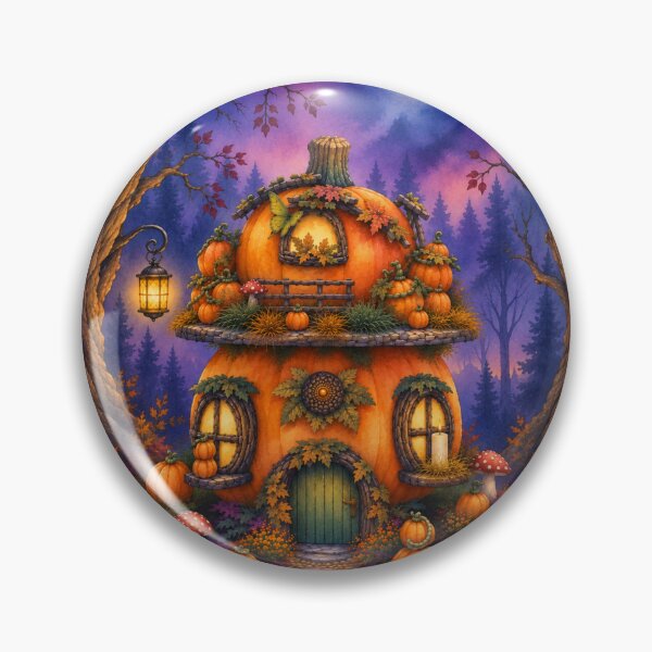 Item preview, Fairy Pumpkin House for Halloween designed and sold by Dew Drop Crafts .