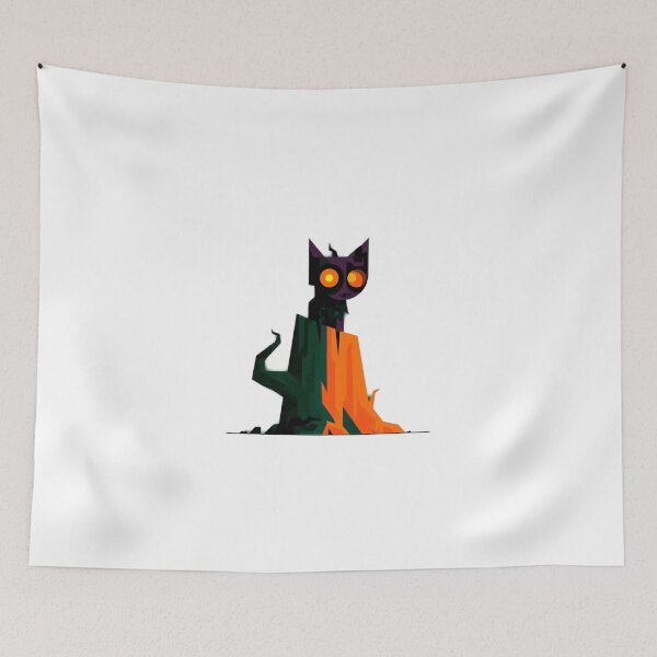 Item preview, Spooky Geometry Cat designed and sold by filou designs.