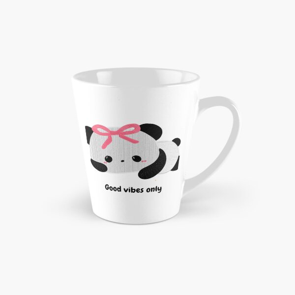 Item preview, Cute Bow Panda Good Vibes Only Coquette Kawaii Art designed and sold by BaddiewithBuzz.