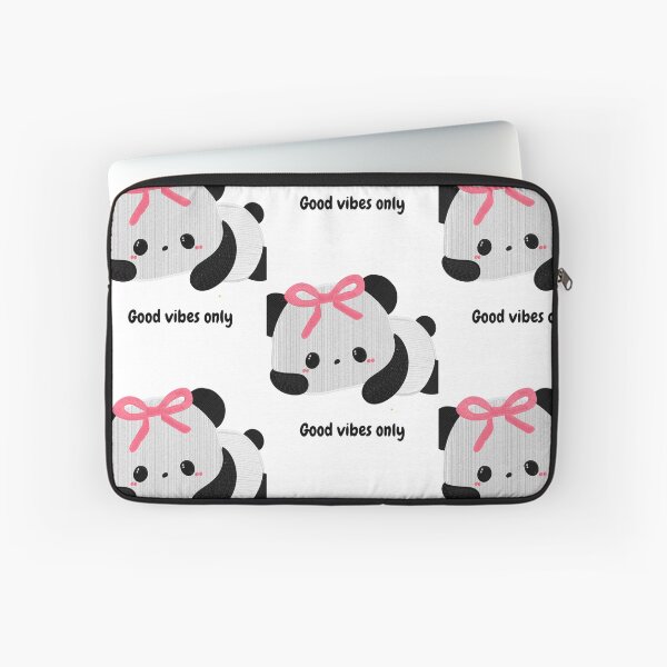 Item preview, Cute Bow Panda Good Vibes Only Coquette Kawaii Art designed and sold by BaddiewithBuzz.