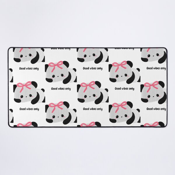 Item preview, Cute Bow Panda Good Vibes Only Coquette Kawaii Art designed and sold by BaddiewithBuzz.