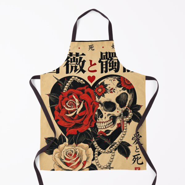 Item preview, Roses and Skull Japanese Gothic Art designed and sold by obstinator.