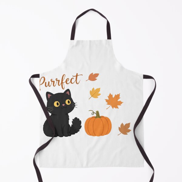 Item preview, Purrfect Cute Black Cat with Pumpkin Hand Lettered Sticker designed and sold by FreshmanJ.