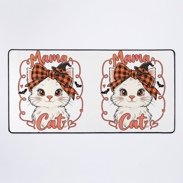 Item preview, Mama Cat Halloween Shirt, Halloween Cat Mom Tee, Cute Witch Kitty Shirt, Spooky Cat Lover Gift, Fall Cat Mom T-Shirt designed and sold by DesignArtist.ia.