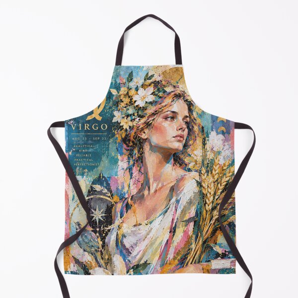 Item preview, Virgo Painting – Mystical Zodiac Goddess and Stars designed and sold by GalleryKauffeld.