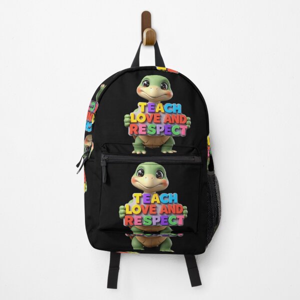 Item preview, Teach Love and Respect - cartoon turtle designed and sold by Stefrait-7.