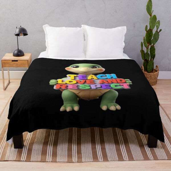 Item preview, Teach Love and Respect - cartoon turtle designed and sold by Stefrait-7.