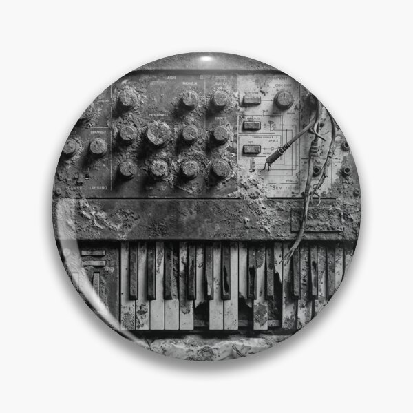 Item preview, Monochrome Analog Synth - Black and White Relic  designed and sold by codex antique.