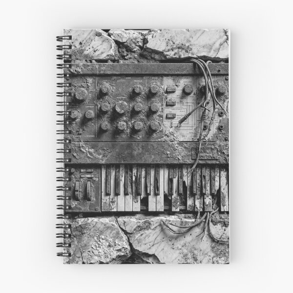 Item preview, Monochrome Analog Synth - Black and White Relic  designed and sold by codex antique.