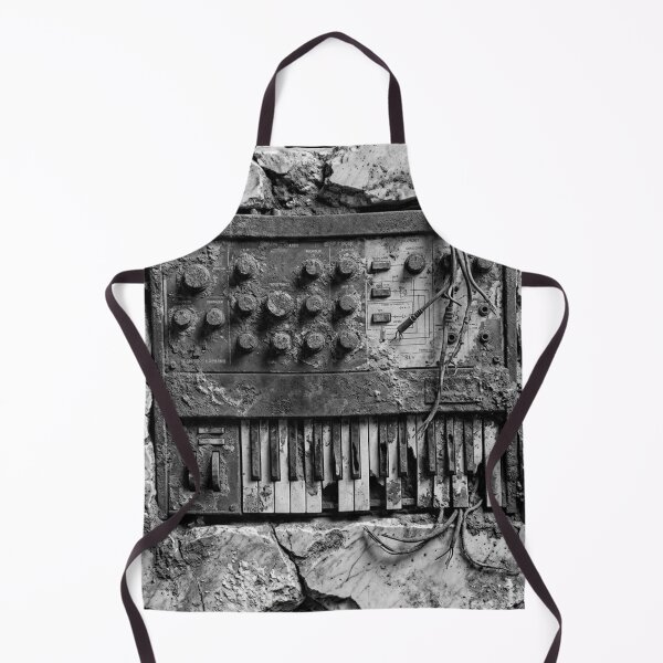 Item preview, Monochrome Analog Synth - Black and White Relic  designed and sold by codex antique.