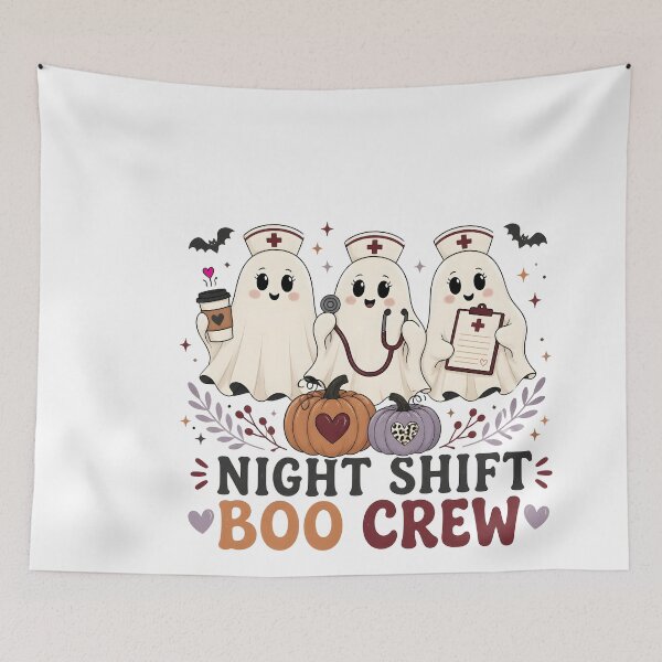 Item preview, Night Shift Boo Crew Spooky Hospital Team designed and sold by LiviuGligoros.