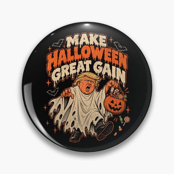 Item preview, Make Halloween Great Again Trump Ghost Pumpkin Basket Candy designed and sold by schoolofbullies.