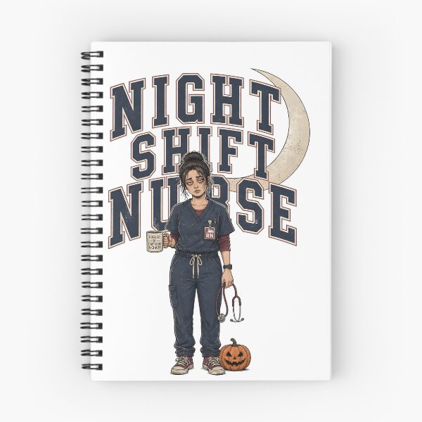 Item preview, Night Shift Skeleton Nurse Spooky Hospital Worker designed and sold by LiviuGligoros.