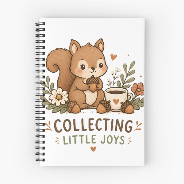 Item preview, Collecting Little Joys Squirrel Coffee Acorns Cute Autumn Aesthetic designed and sold by dreamz-world.