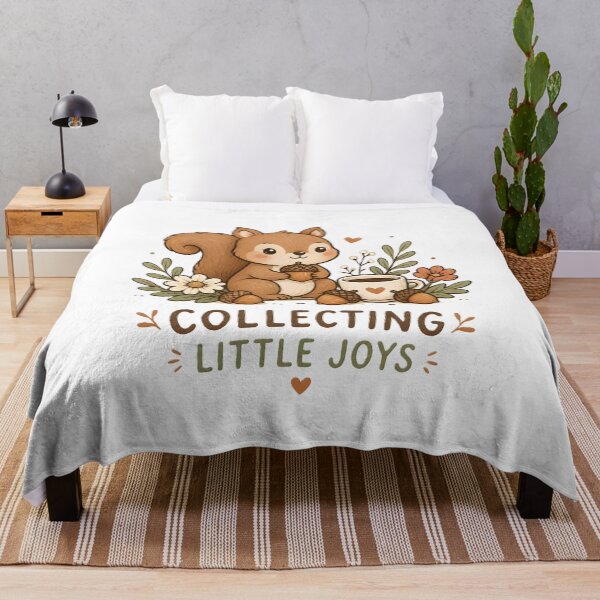 Item preview, Collecting Little Joys Squirrel Coffee Acorns Cute Autumn Aesthetic designed and sold by dreamz-world.