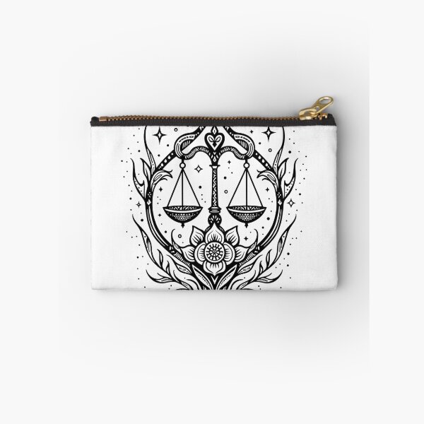 Item preview, Libra Scales Tattoo Flash Design designed and sold by Qubivibe.