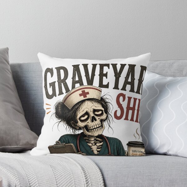 Item preview, Graveyard Shift Nurse Skeleton Spooky Hospital designed and sold by LiviuGligoros.