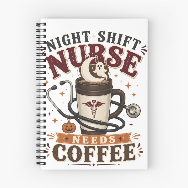 Item preview, Night Shift Nurse Needs Coffee Spooky Hospital designed and sold by LiviuGligoros.