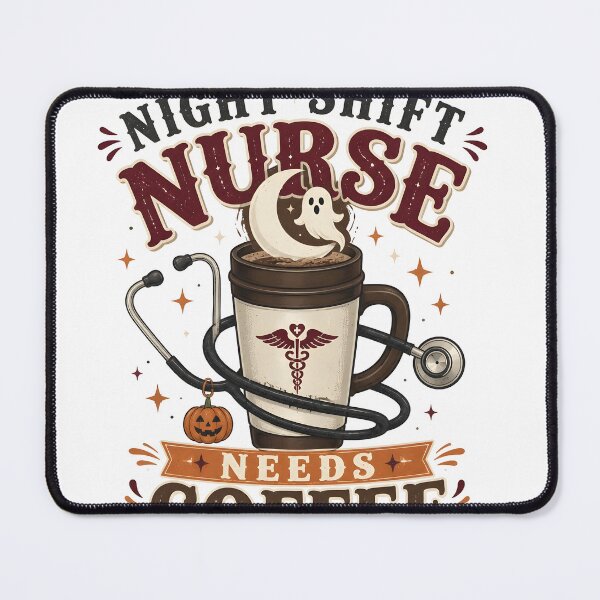 Item preview, Night Shift Nurse Needs Coffee Spooky Hospital designed and sold by LiviuGligoros.