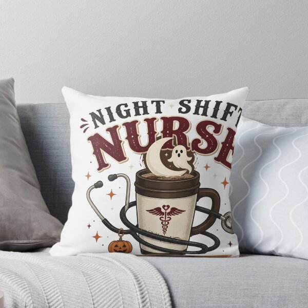 Item preview, Night Shift Nurse Needs Coffee Spooky Hospital designed and sold by LiviuGligoros.
