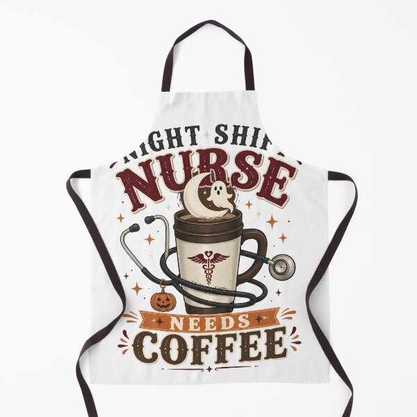 Item preview, Night Shift Nurse Needs Coffee Spooky Hospital designed and sold by LiviuGligoros.