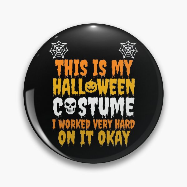 Item preview, This Is My Halloween Costume Funny Quote Art designed and sold by Custom Crest.