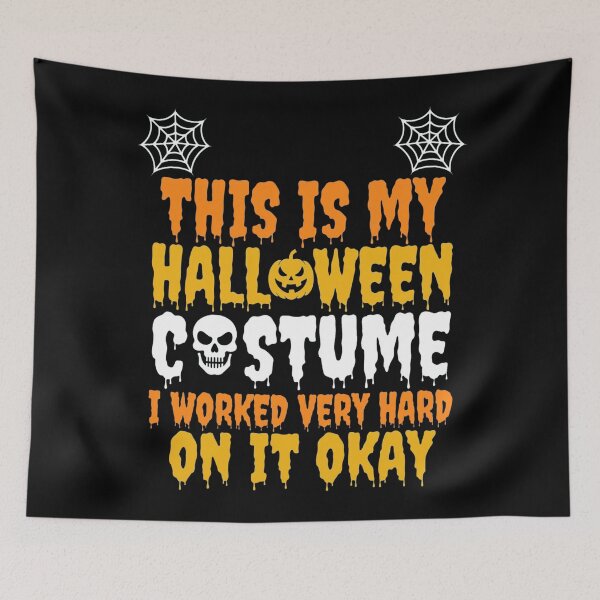 Item preview, This Is My Halloween Costume Funny Quote Art designed and sold by Custom Crest.