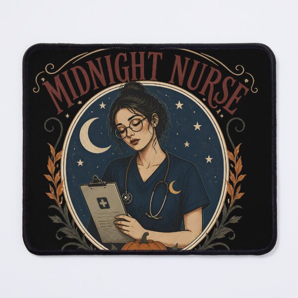 Item preview, Midnight Nurse Spooky Moonlit Hospital Night Shift designed and sold by LiviuGligoros.
